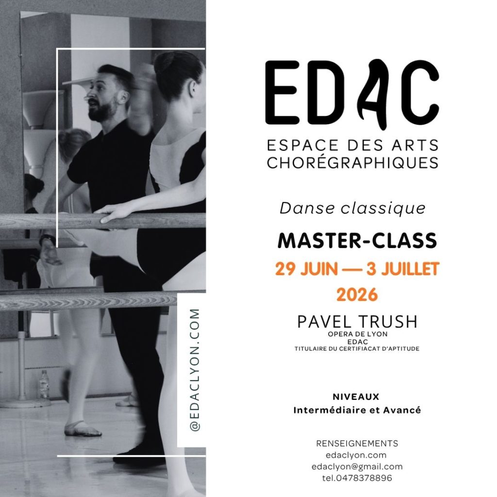 stage de danse classique danse-études master-class opéra de paris opéra de lyon technique répertoire ballet école de danse Juin Juillet 2026 danseurs professionnels ERD chorégraphie