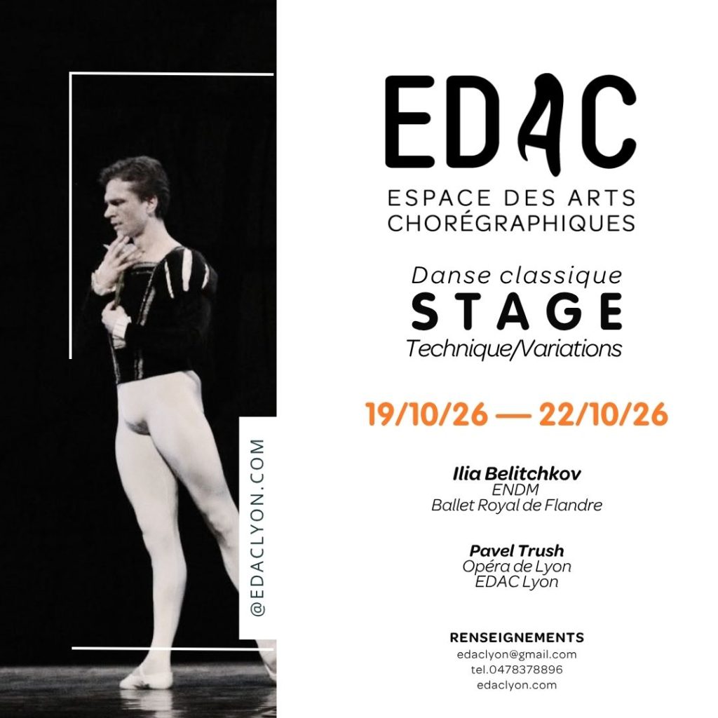 stage de danse classique danse-études master-class opéra de paris opéra de lyon technique répertoire ballet école de danse Juin Juillet 2026 danseurs professionnels ERD chorégraphie ENDM